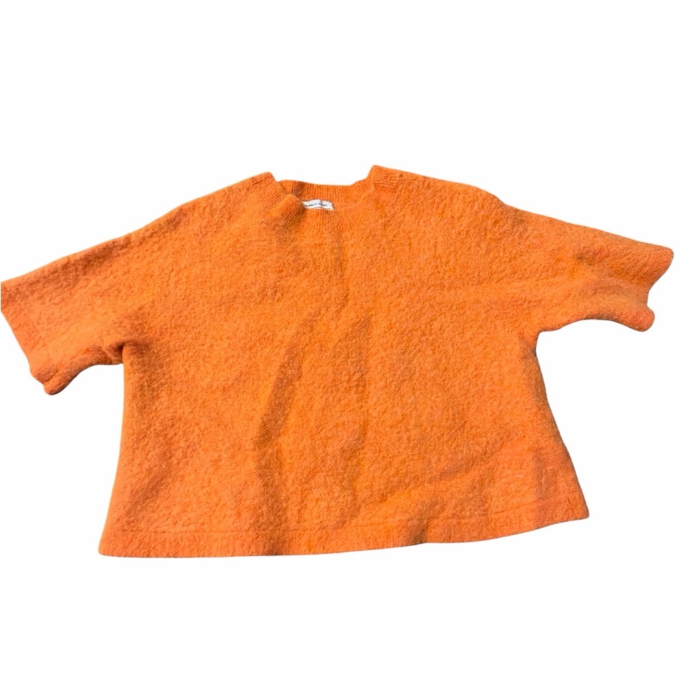 Stockholm Atelier & Other Stories Orange Fuzzy Sweater Top. PreLoved.